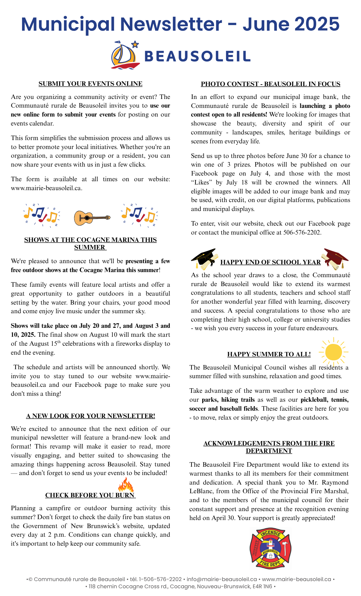 Newsletter Juin 2025
