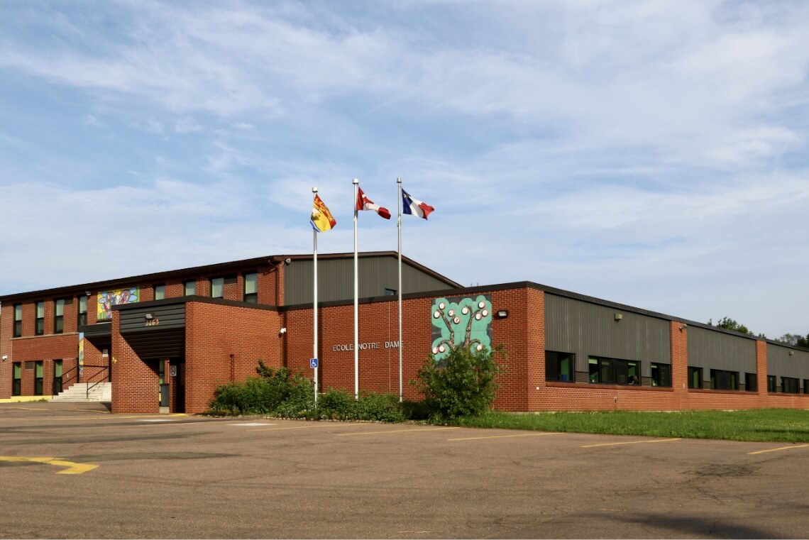 Le bâtiment de l'École Notre-Dame